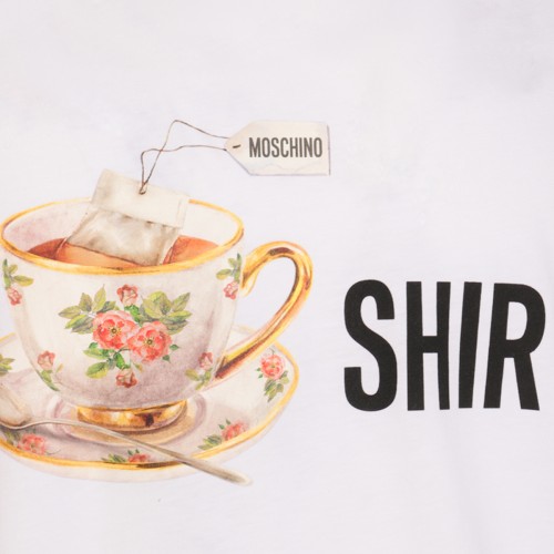 WHITE COTTON T-SHIRT