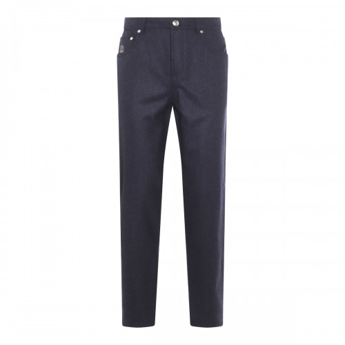 NAVY COTTON PANTS 