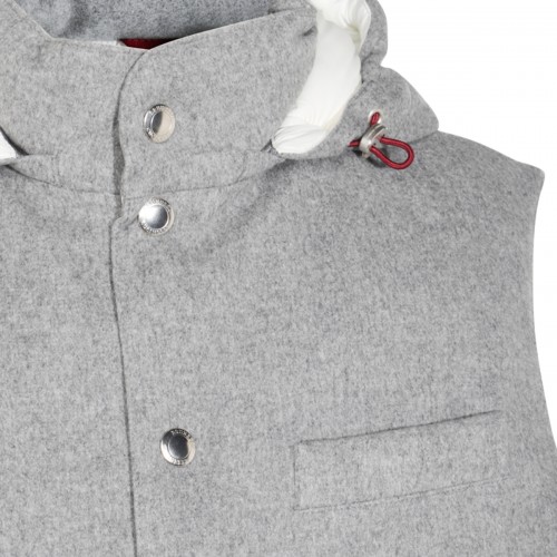 GREY COTTON DOWN JACKET