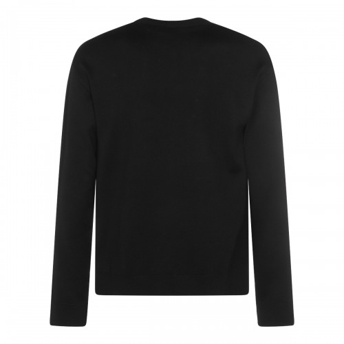 BLACK WOOL KNITWEAR