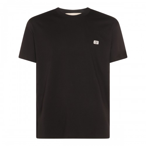 BLACK COTTON T-SHIRT