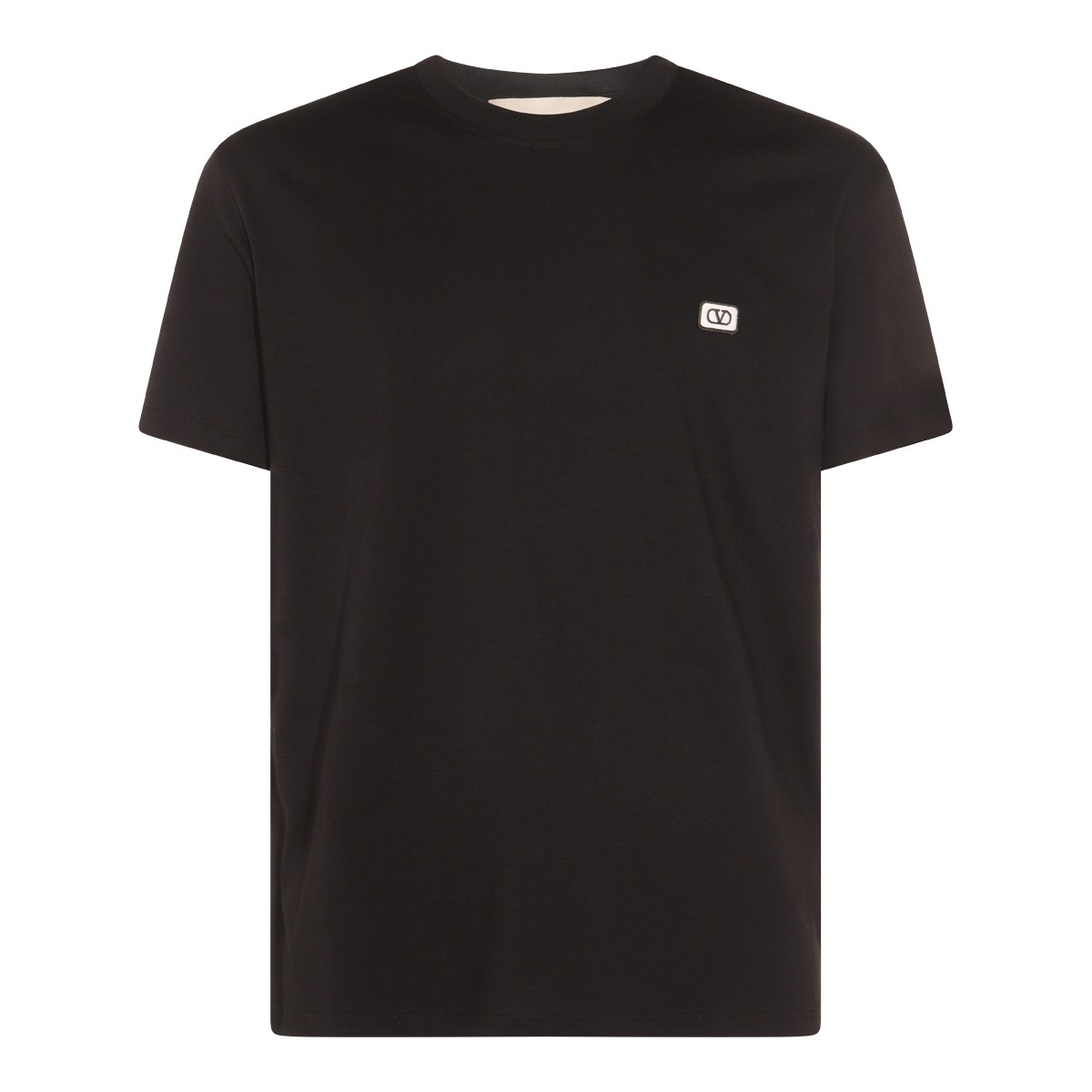 BLACK COTTON T-SHIRT