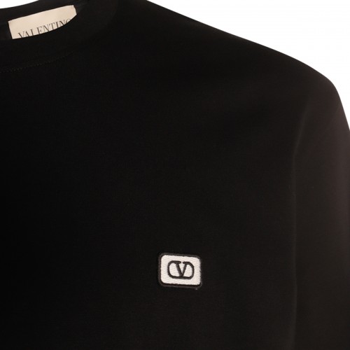 BLACK COTTON T-SHIRT