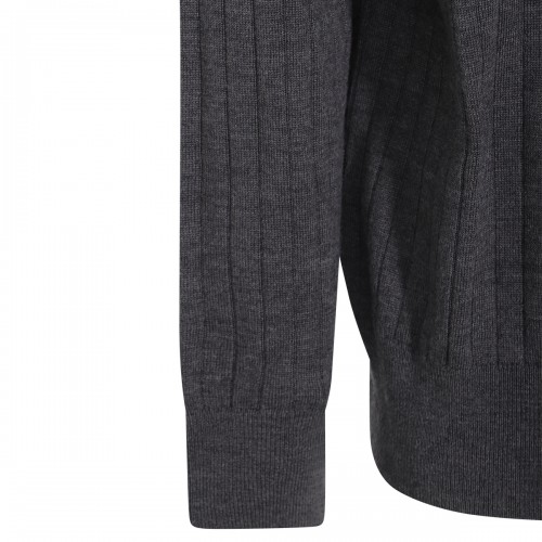 GREY WOOL KNITWEAR