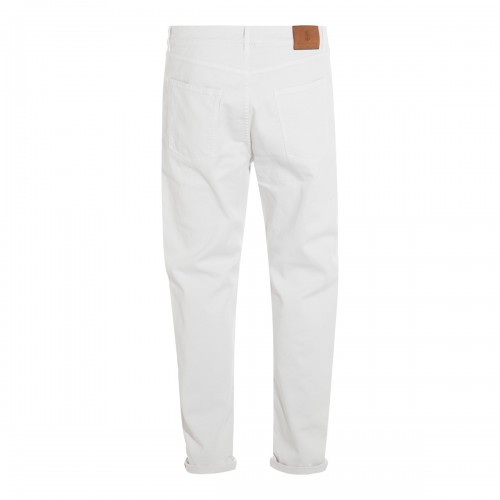 WHITE COTTON PANTS