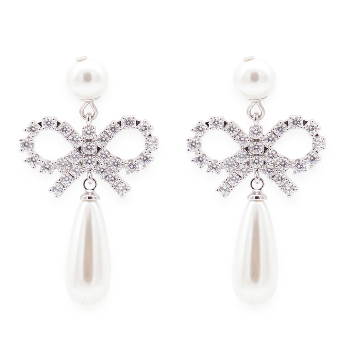 SILVER BRASS EARRINGS