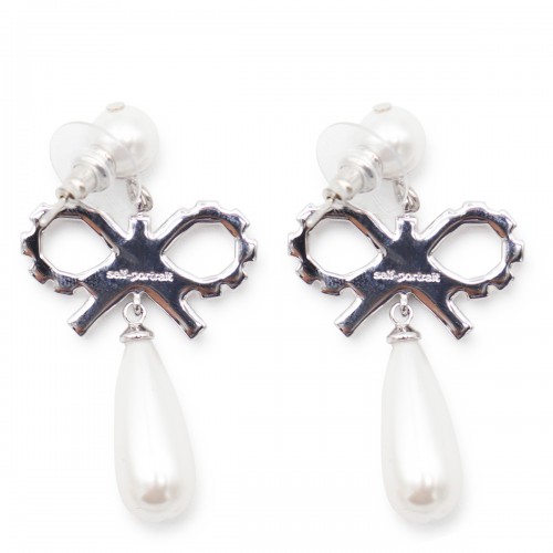 SILVER BRASS EARRINGS