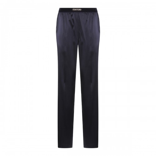 NAVY SILK PJ PANTS