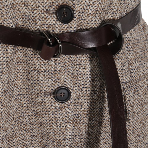 BROWN COTTON BLAZER