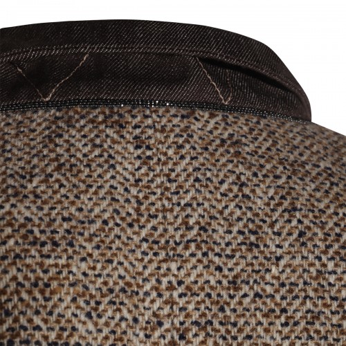 BROWN COTTON BLAZER