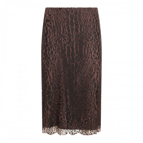 BLACK AND BROWN SKIRT