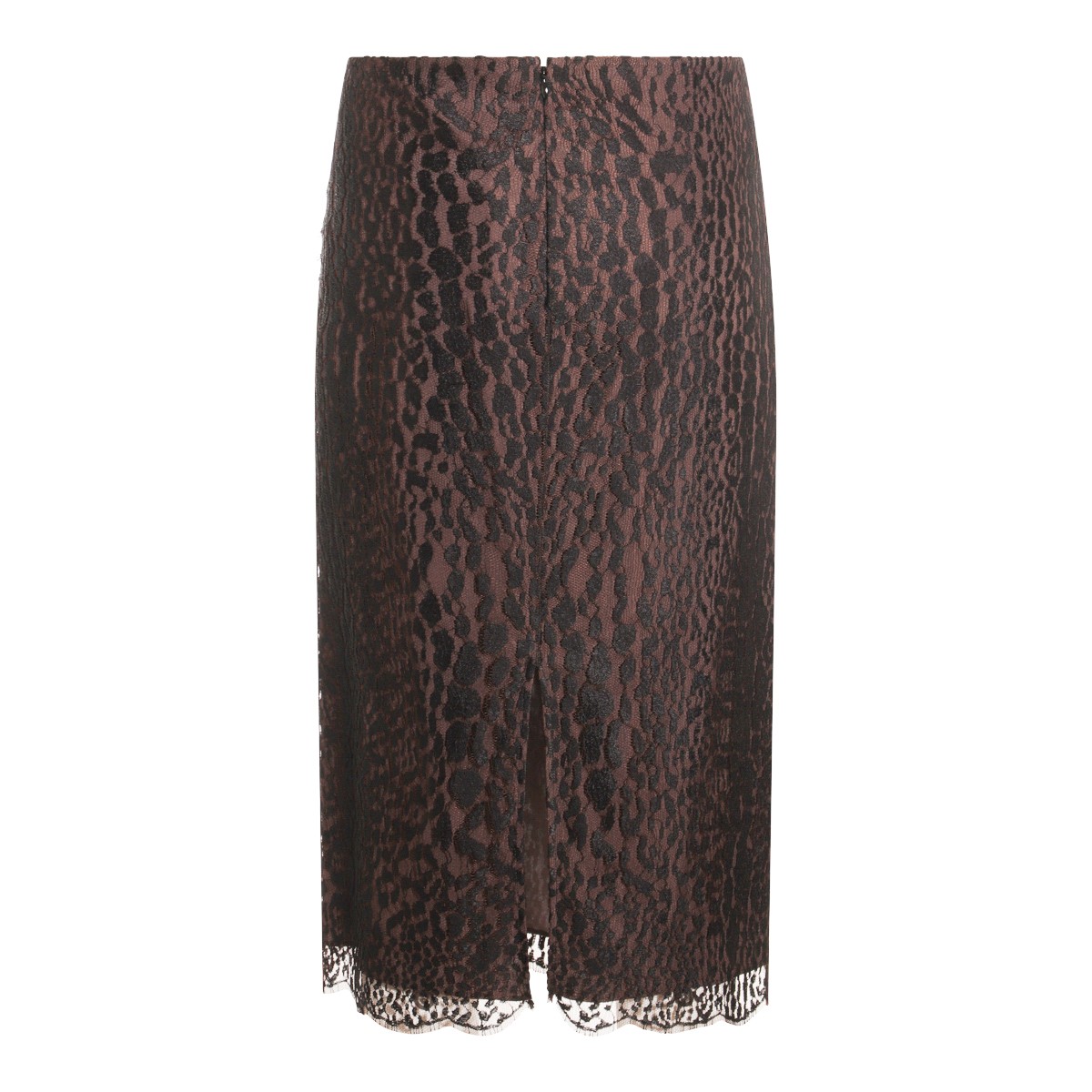 BLACK AND BROWN SKIRT