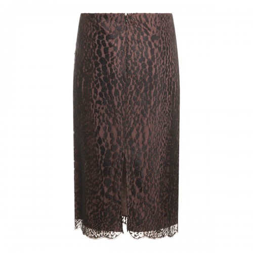 BLACK AND BROWN SKIRT