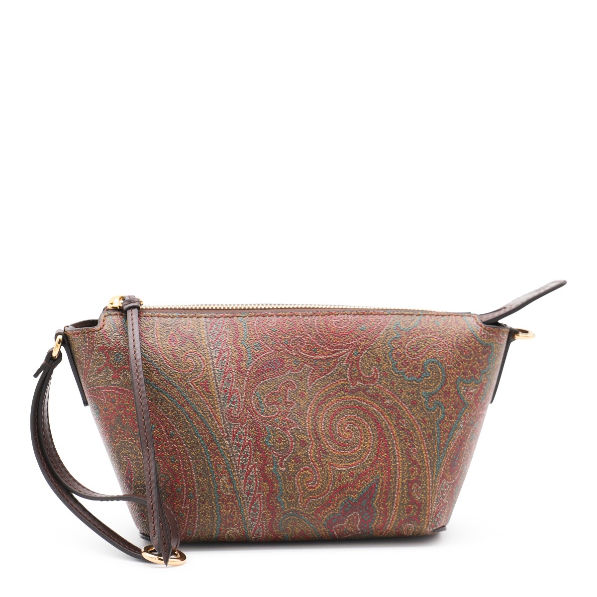 BROWN COTTON ARNICA MINI SHOULDER BAG