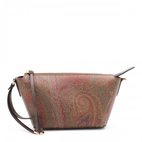 BROWN COTTON ARNICA MINI SHOULDER BAG