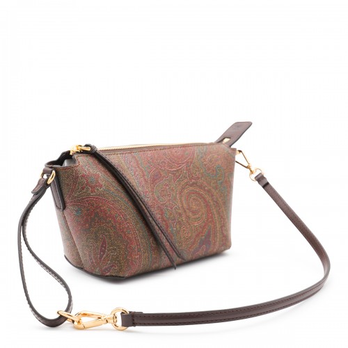 BROWN COTTON ARNICA MINI SHOULDER BAG