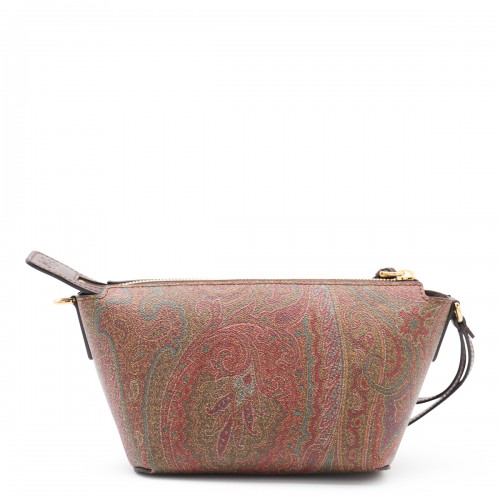 BROWN COTTON ARNICA MINI SHOULDER BAG
