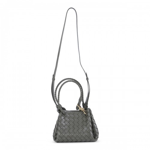 GREEN LEATHER PARACHUTE SMALL SHOULDER BAG