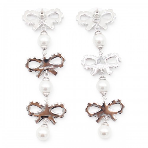 SILVER CRYSTAL EARRINGS