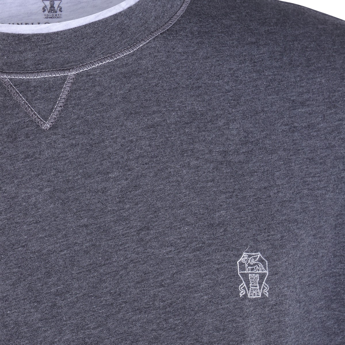 GREY COTTON T-SHIRT