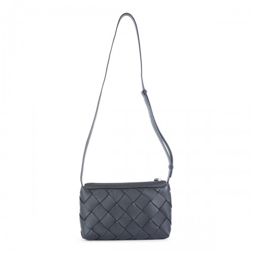 BLACK LEATHER DIAGO BAG