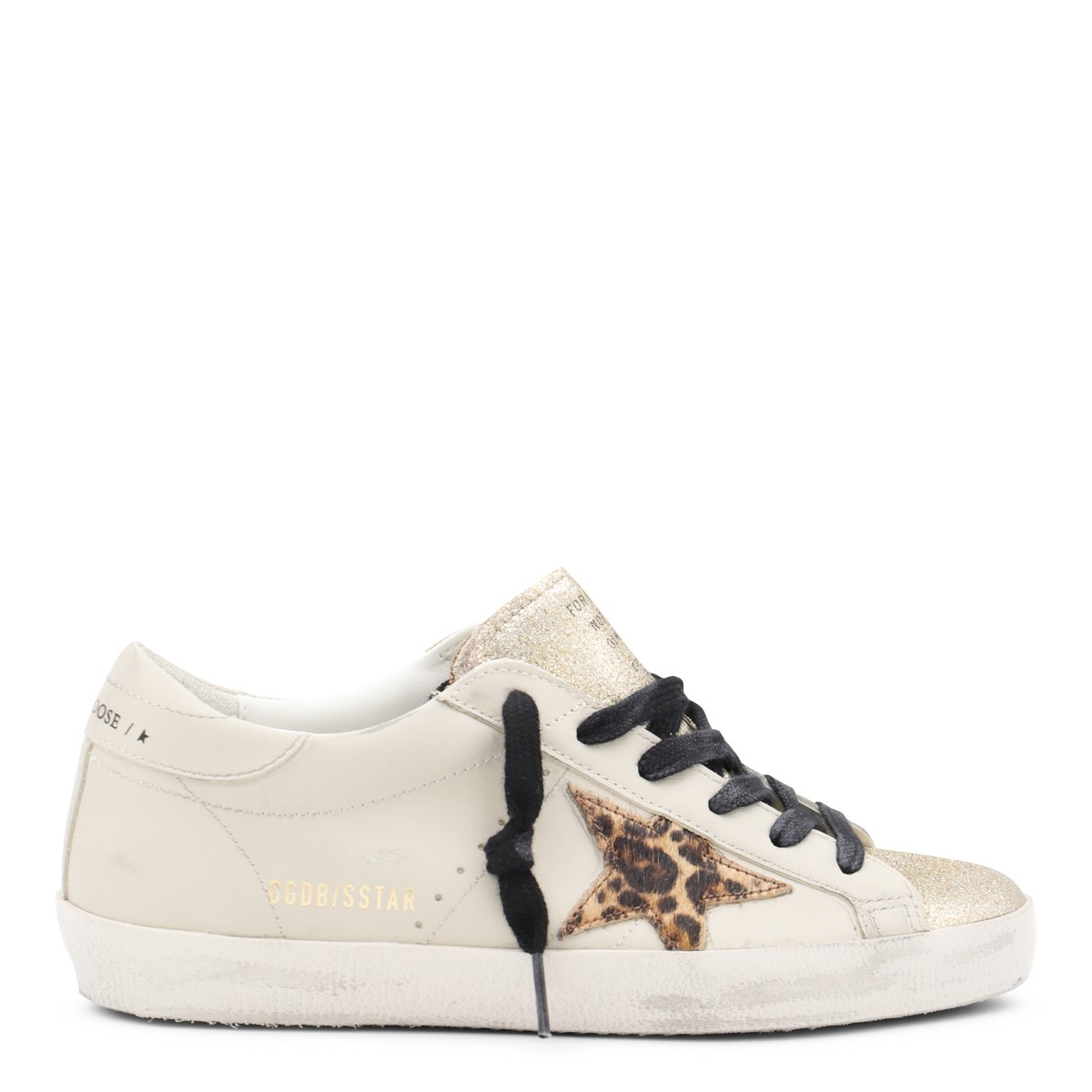LIGHT BEIGE LEATHER SUPER STAR SNEAKERS