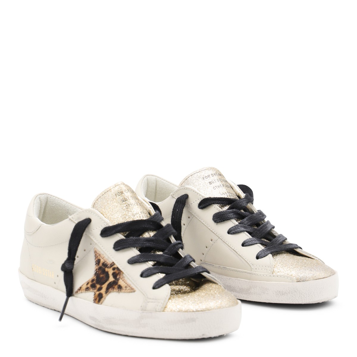 LIGHT BEIGE LEATHER SUPER STAR SNEAKERS LIGHT BEIGE LEATHER SUPER STAR SNEAKERS