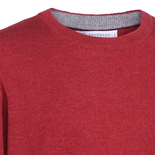 RED COTTON KNITWEAR