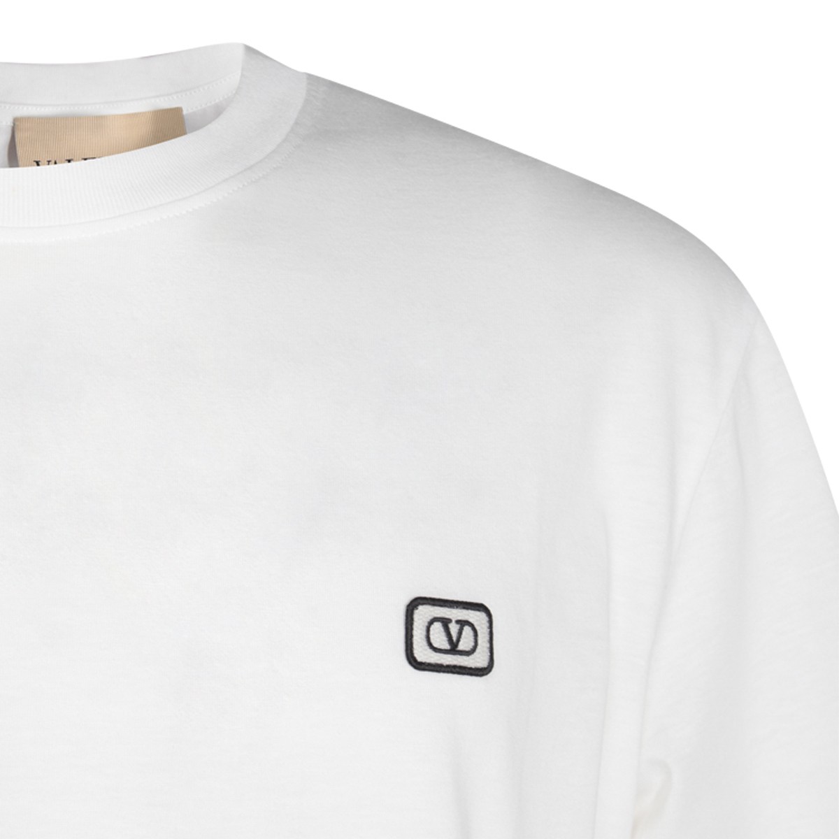 WHITE COTTON T-SHIRT