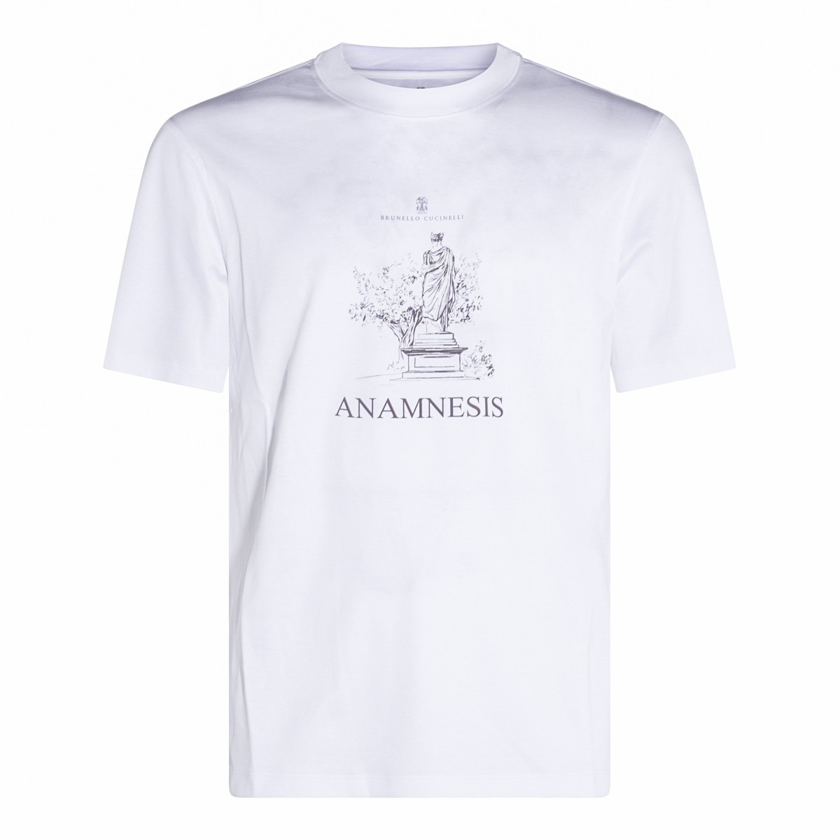 WHITE COTTON T-SHIRT