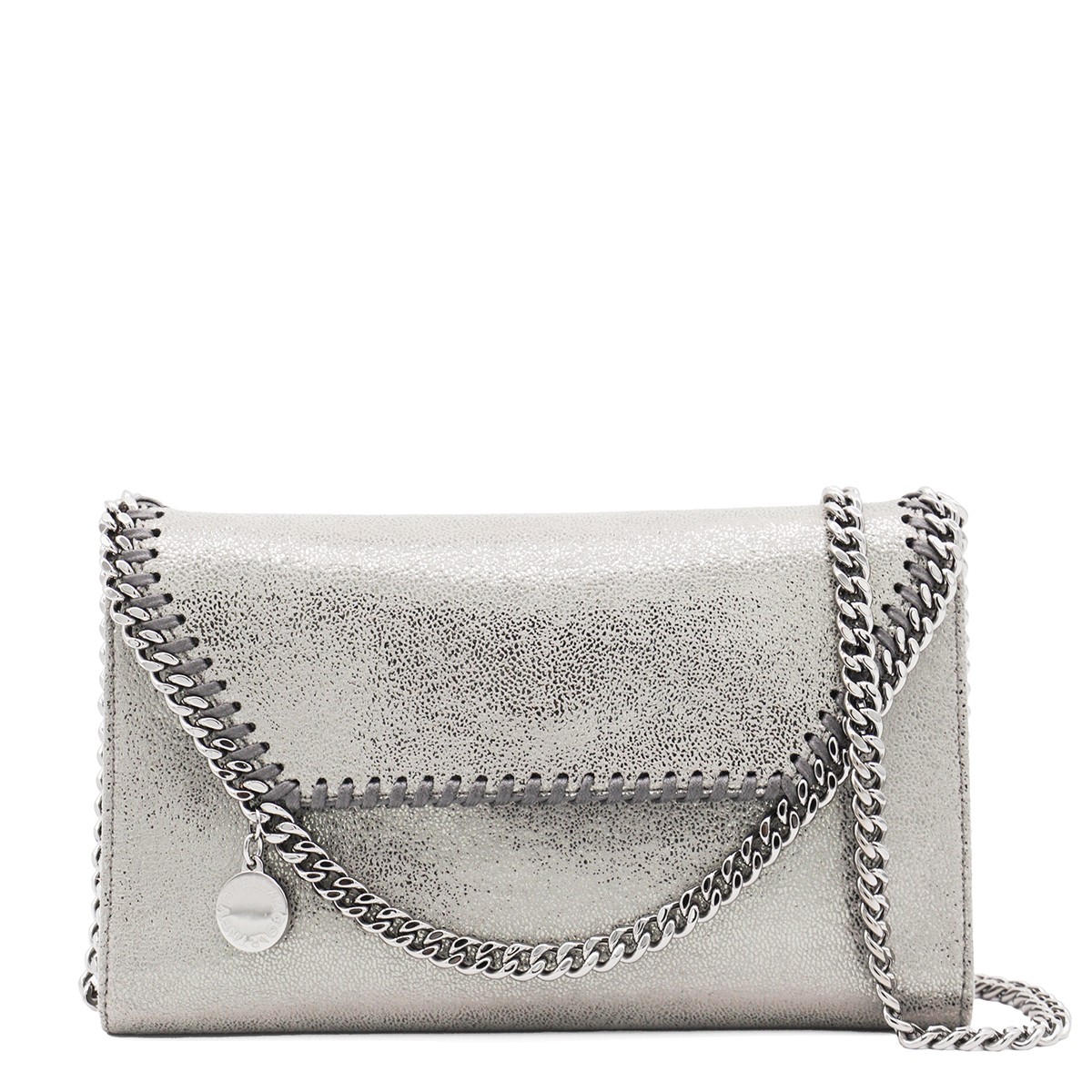 GREY MINI FALABELLA SHOULDER BAG