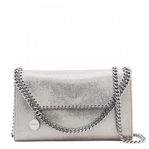 GREY MINI FALABELLA SHOULDER BAG