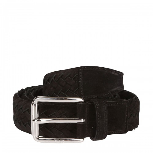 BLACK LEATHER BELT