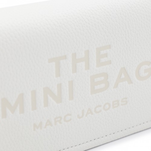 WHITE LEATHER MINI BAG