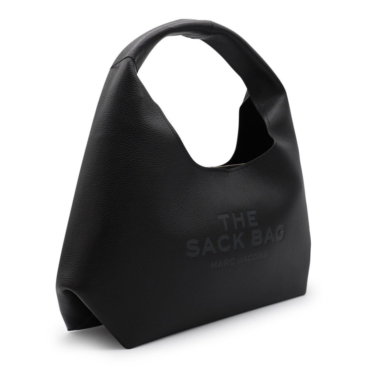BLACK LEATHER THE SACK SHOULDER BAG