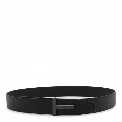 BLACK LEATHER BELT