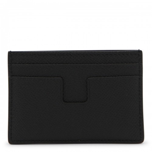 BLACK LEATHER CARD HOLDER