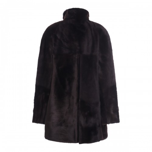 DARK BROWN FUR JACKET
