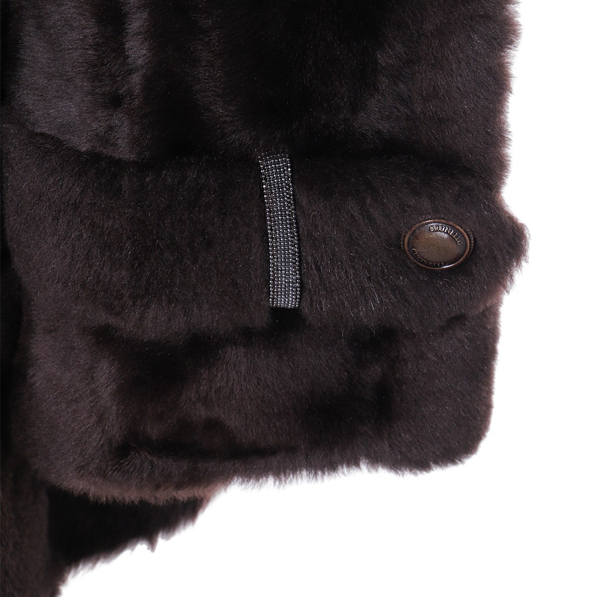 DARK BROWN FUR JACKET DARK BROWN FUR JACKET