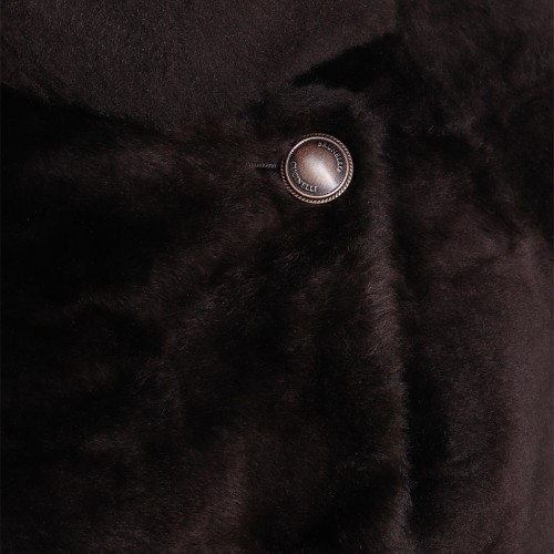 DARK BROWN FUR JACKET