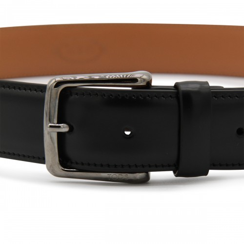 BLACK LEATHER BELT