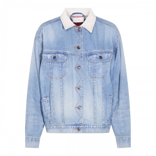 LIGHT BLUE COTTON JORELLE DENIM JACKET