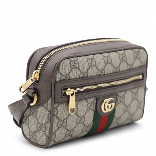 BEIGE OPHIDIA MINI BAG
