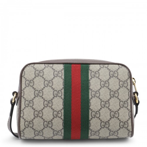 BEIGE OPHIDIA MINI BAG