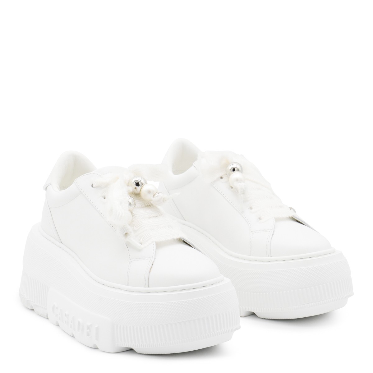 WHITE LEATHER NEXUS SNEAKERS