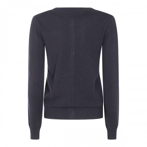 BLUE WOOL KNITWEAR