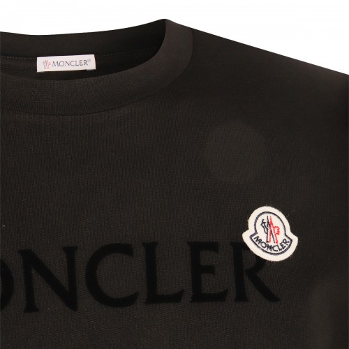 BLACK COTTON T-SHIRT