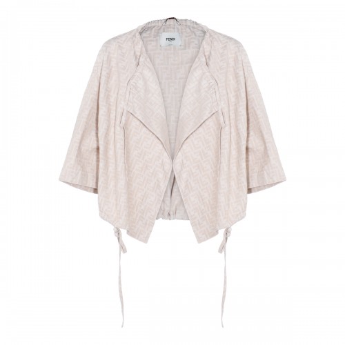 BEIGE COTTON CASUAL JACKET