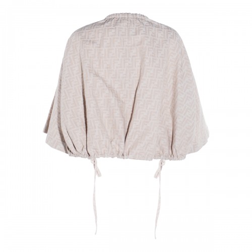 BEIGE COTTON CASUAL JACKET