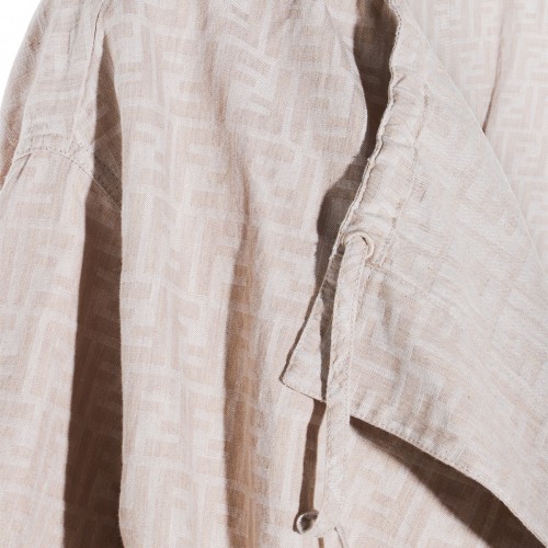 BEIGE COTTON CASUAL JACKET